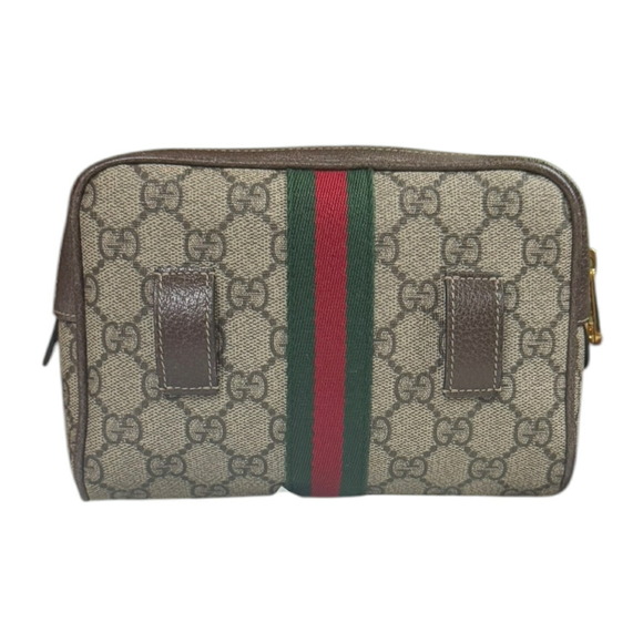 GUCCI Ophidia Waist Bag GG Supreme Canvas 517076 Beige - Picture 3 of 9